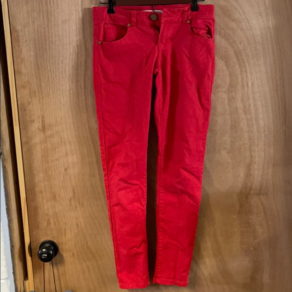 Red Skinny Pants